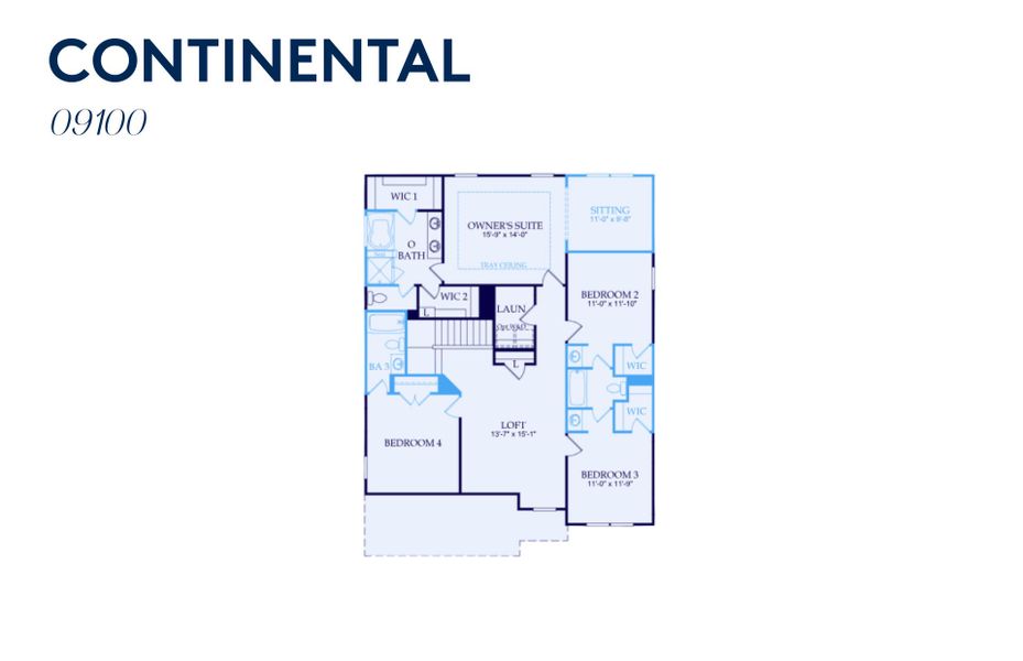 2D floor plan layout of this home in Kinsdale, Lancaster, SC (Image 3).