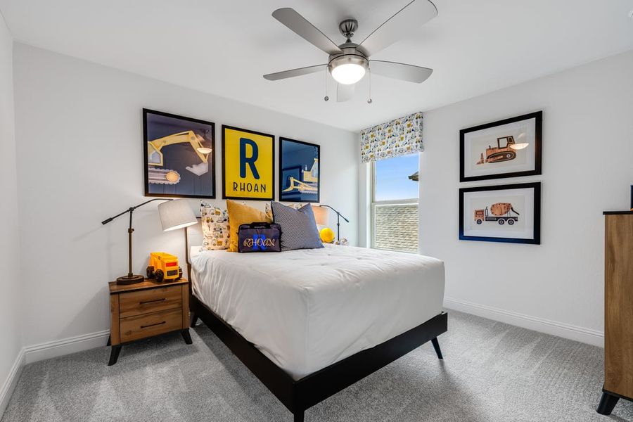 Furnished interior view inside a new home in South Oak, Lakewood Village (Image 19).