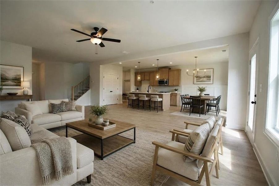 Furnished interior view inside a new home in , Marietta (Image 13). Furnished interior view inside a new home in , Marietta (Image 13).