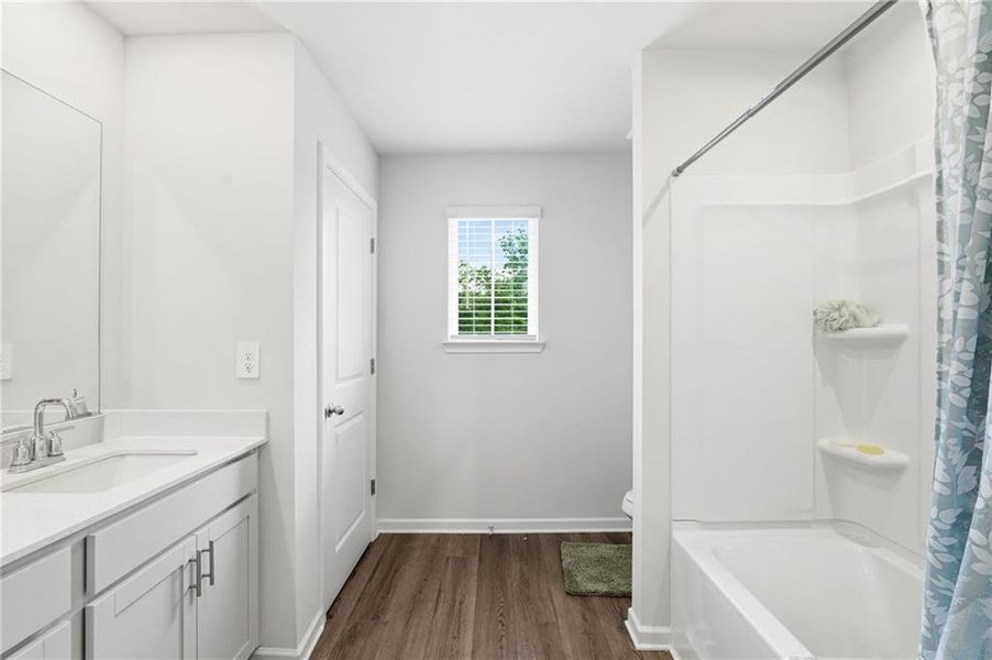 Furnished interior view inside a new home in Vistas at Towne Mill, Canton (Image 56).