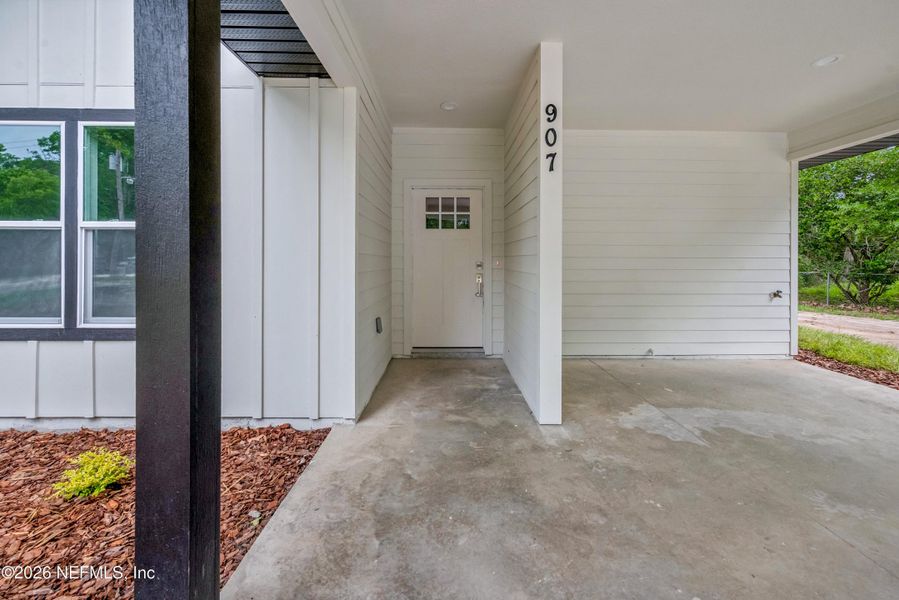 Exterior details and patio area of a home in , Starke (Image 17). Exterior details and patio area of a home in , Starke (Image 17).