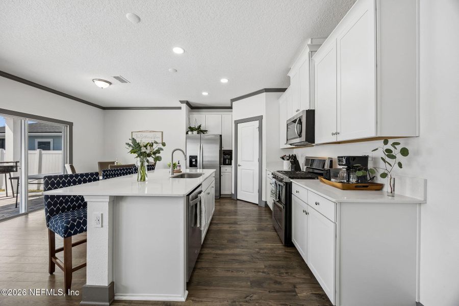 Furnished interior view inside a new home in Cordova Palms, St. Augustine (Image 16).