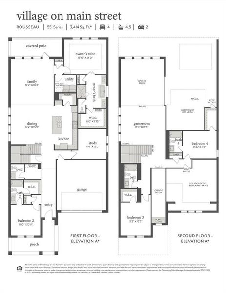 Designed for the family who loves to entertain, our Rousseau plan offers a fantastic open concept floor plan with plenty of space for family and friends!