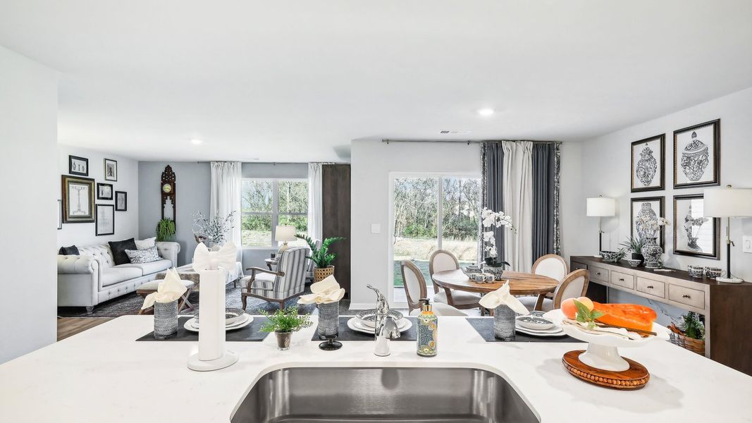 Representative furnished interior of a home built from the CALI by D.R. Horton in Woodbridge Glen Single Family, Lebanon (Image 23).