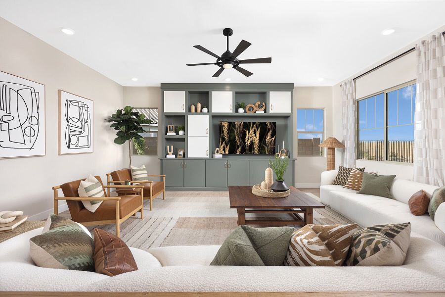 Representative furnished interior of a home built from the Garnet by Mattamy Homes in Las Ventanas, Goodyear (Image 10).