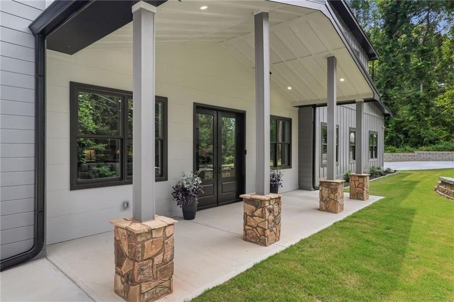 Exterior details and patio area of a home in , Acworth (Image 35). Exterior details and patio area of a home in , Acworth (Image 35).