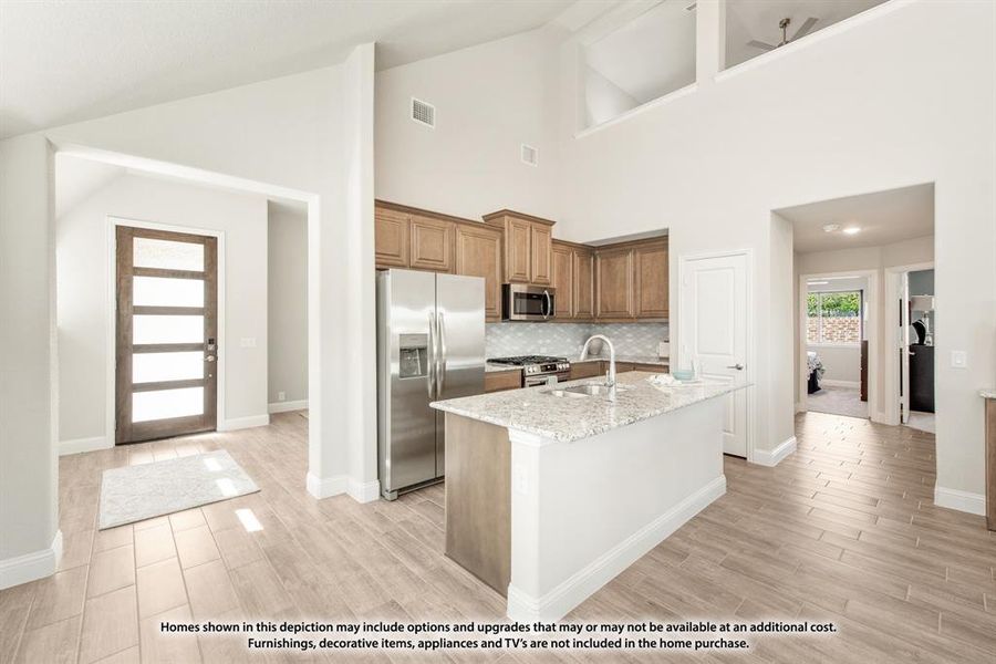 Furnished interior view inside a new home in Hunters Ridge, Crowley (Image 7).