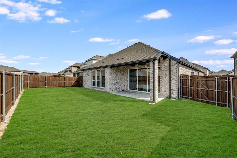 Front exterior of a new home in Edgewood Creek, Celina, TX, highlighting curb appeal (Image 25).