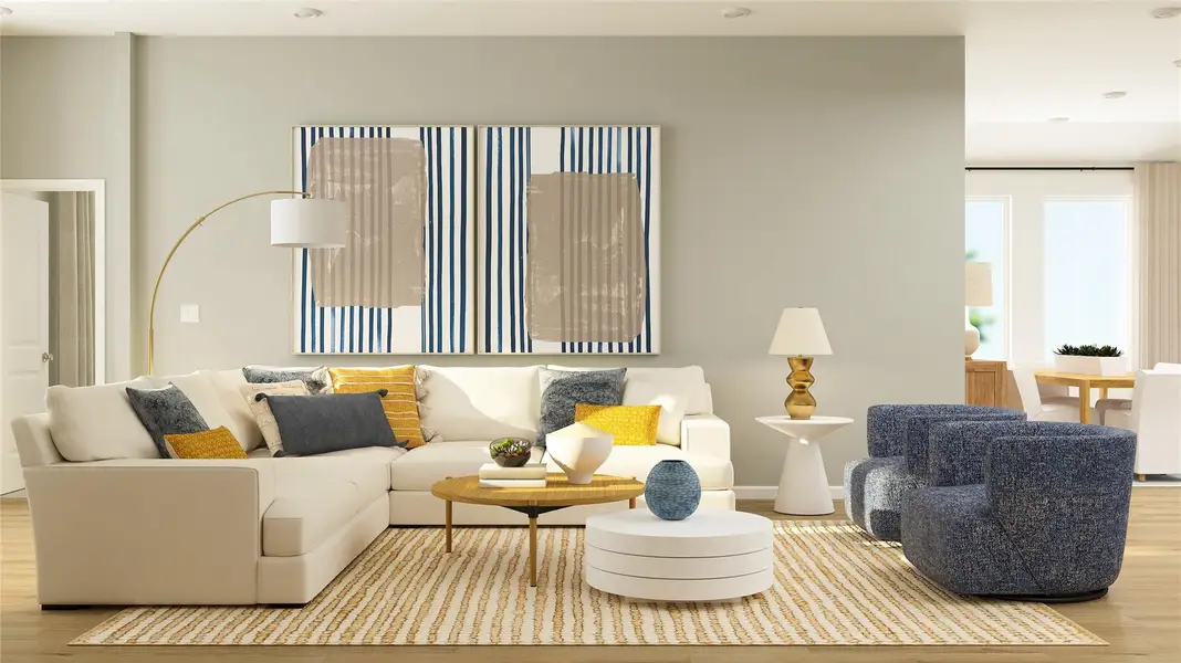 Furnished interior view inside a new home in Anniston, Katy (Image 6). Furnished interior view inside a new home in Anniston, Katy (Image 6).