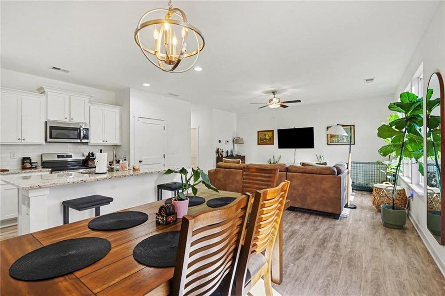 Furnished interior view inside a new home in , Statham (Image 11).