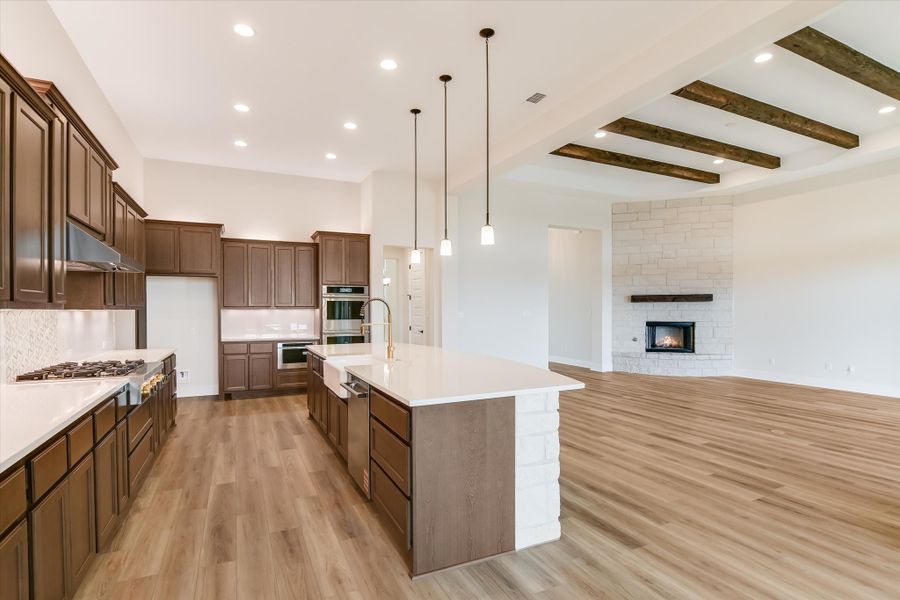 Representative furnished interior of a home built from the Avalon by Giddens Homes in Scofield Farms Estates, Georgetown (Image 124).