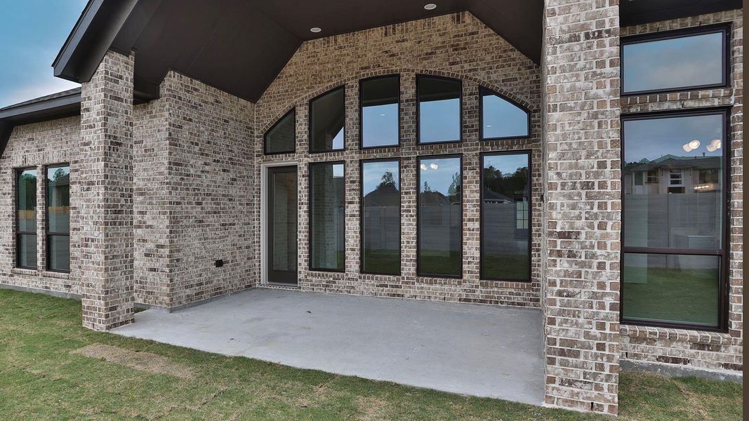 Exterior details and patio area of a home in Two Step Farm, Montgomery (Image 3). Exterior details and patio area of a home in Two Step Farm, Montgomery (Image 3).