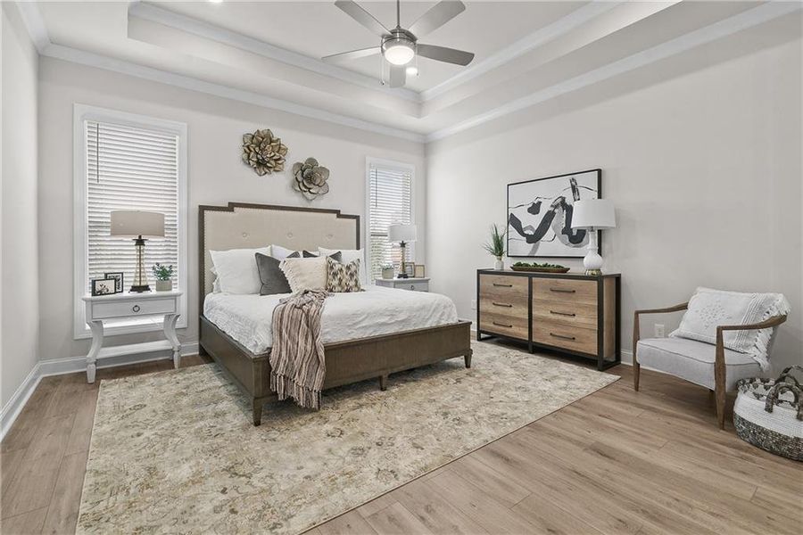 Furnished interior view inside a new home in Promenade at Sawnee Village, Cumming (Image 32). Furnished interior view inside a new home in Promenade at Sawnee Village, Cumming (Image 32).