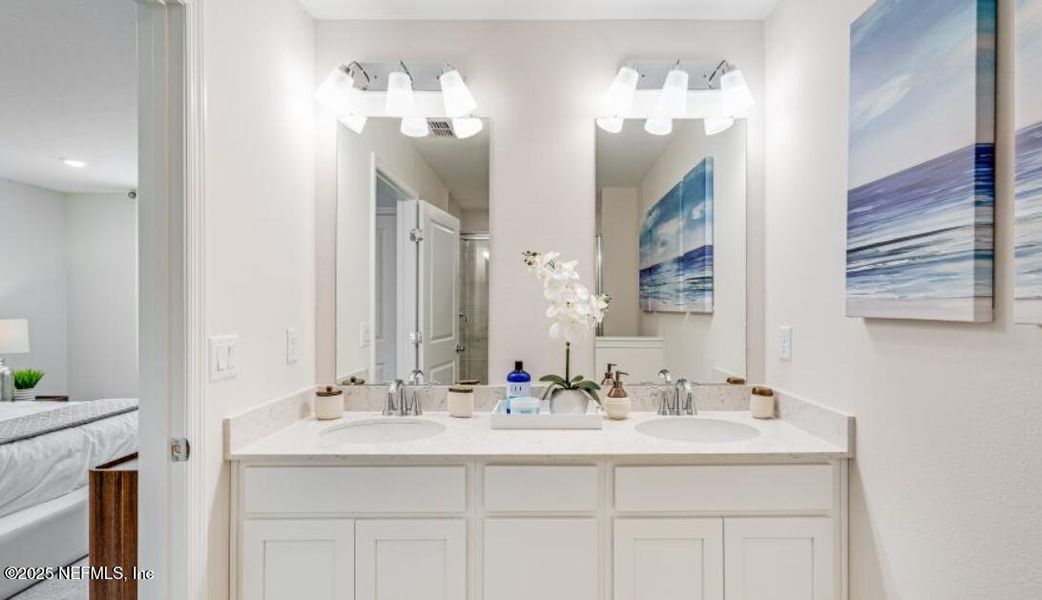 Furnished interior view inside a new home in Silver Falls Townhomes at Silverleaf, St. Johns (Image 17).