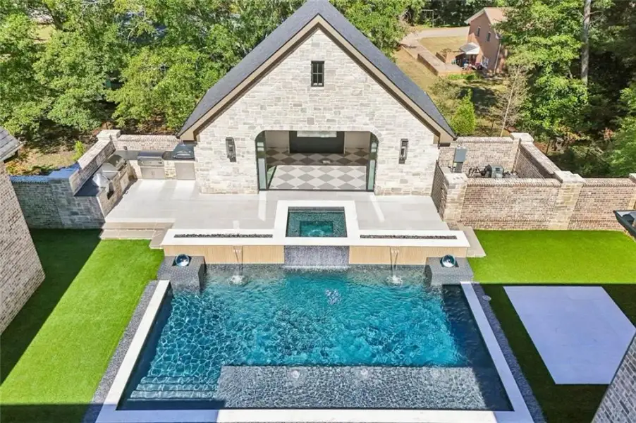 Exterior details and patio area of a home in , Alpharetta (Image 58).
