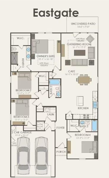 Centex Homes, Eastgate/O floor plan