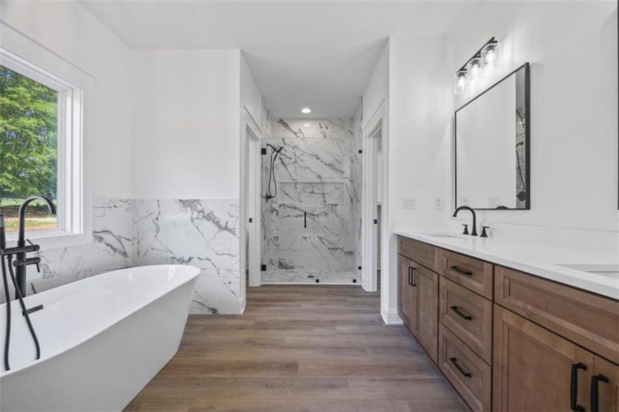 Furnished interior view inside a new home in , Monroe (Image 10).