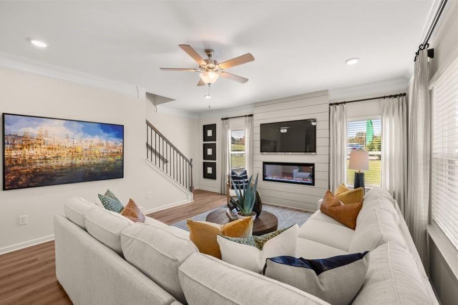Furnished interior view inside a new home in Allen Manor, Hoschton (Image 20).