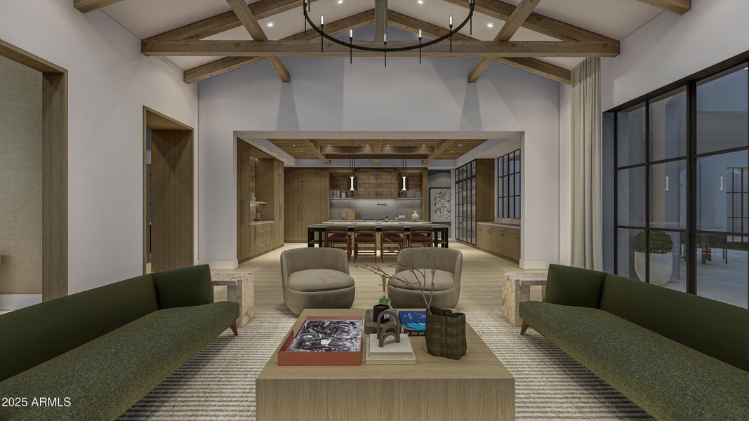 greatroom to kitchen greatroom to kitchen