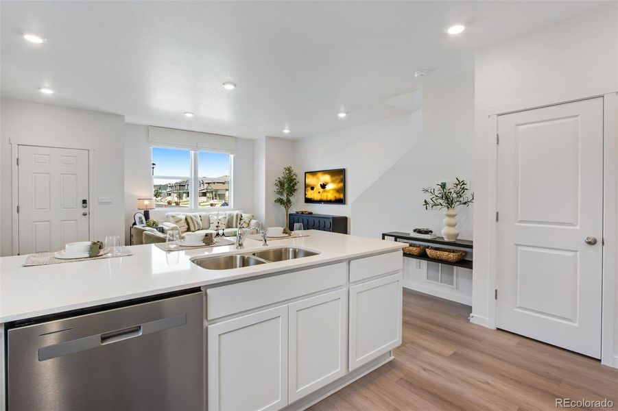 Furnished interior view inside a new home in Settlers Crossing, Commerce City (Image 8).