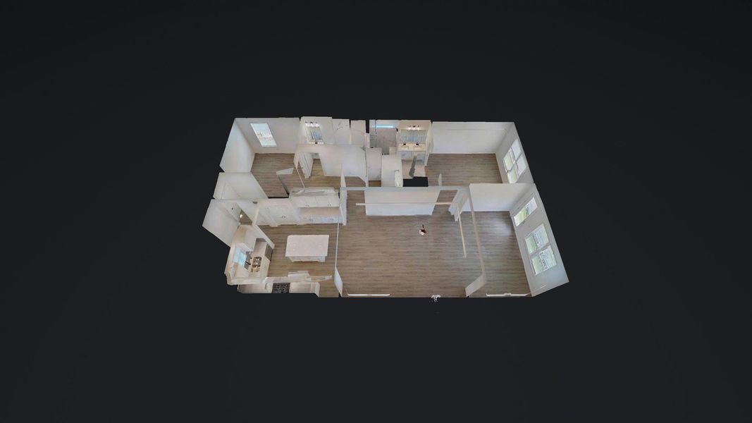 2D floor plan layout of this home in Del Webb in Chambers Creek, Willis, TX (Image 4).