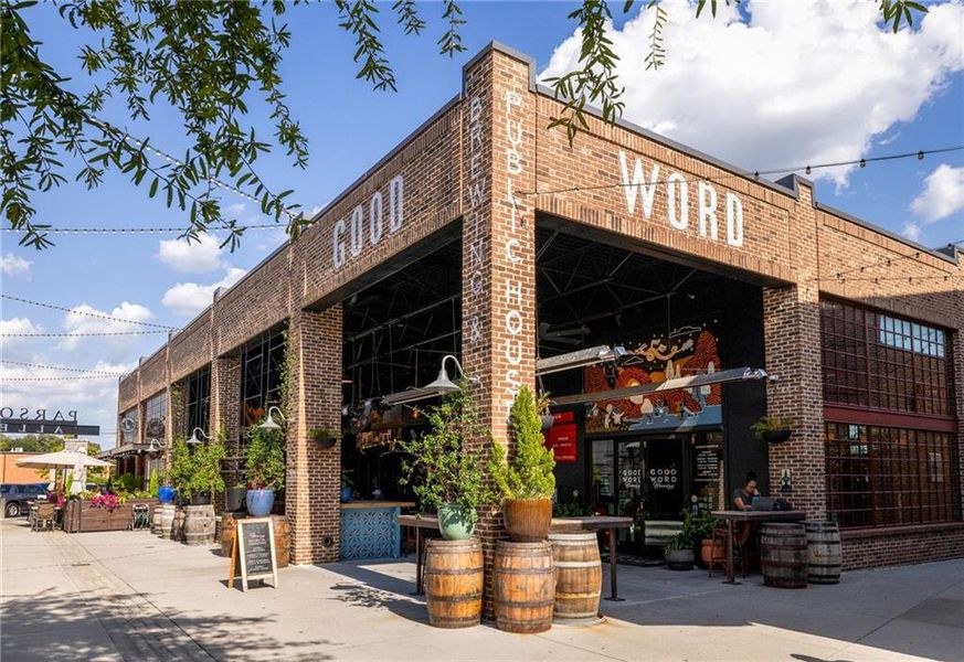 Front exterior of a new home in Evanshire Single Family, Duluth, GA, highlighting curb appeal (Image 27). Front exterior of a new home in Evanshire Single Family, Duluth, GA, highlighting curb appeal (Image 27).