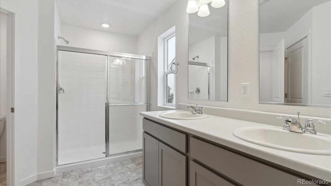 Furnished interior view inside a new home in Silver Peaks, Lochbuie (Image 8).