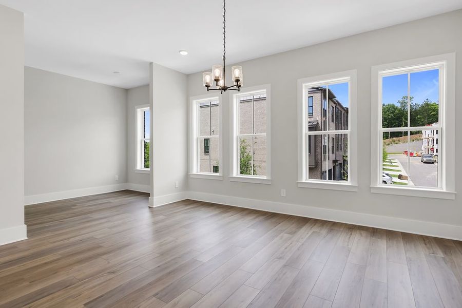 Spacious, unfurnished interior of a new home in Echo Park, Suwanee (Image 24). Spacious, unfurnished interior of a new home in Echo Park, Suwanee (Image 24).