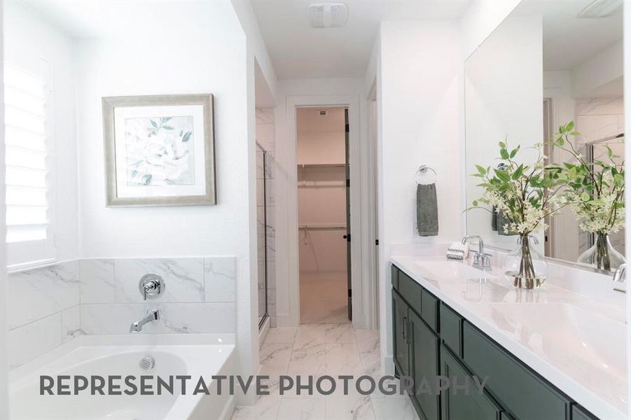 Furnished interior view inside a new home in Wellington, Haslet (Image 29).