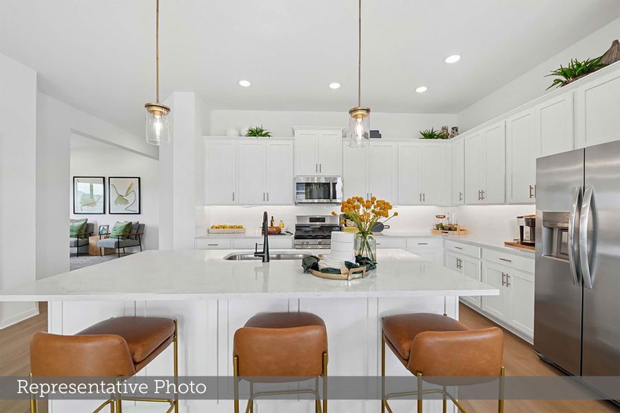 Furnished interior view inside a new home in Austin Point - Terrace Collection, Richmond (Image 3).