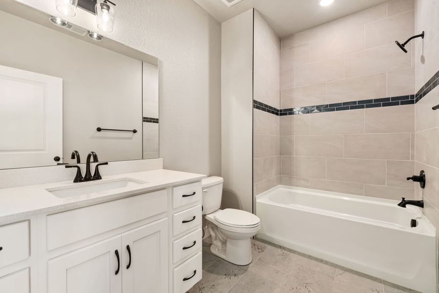 Furnished interior view inside a new home in The Lakes at Centerra - North Shore Flats, Loveland (Image 5).