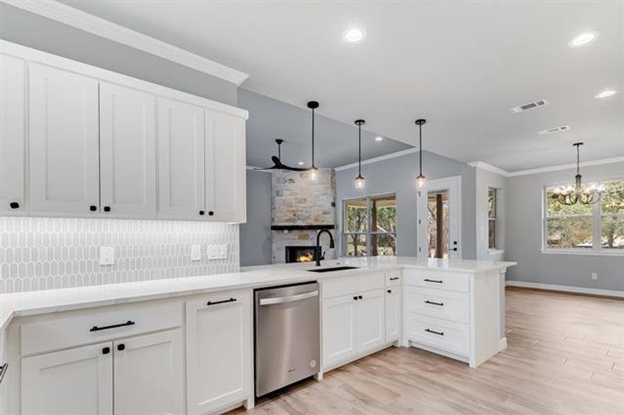 Furnished interior view inside a new home in , Marble Falls (Image 6). Furnished interior view inside a new home in , Marble Falls (Image 6).