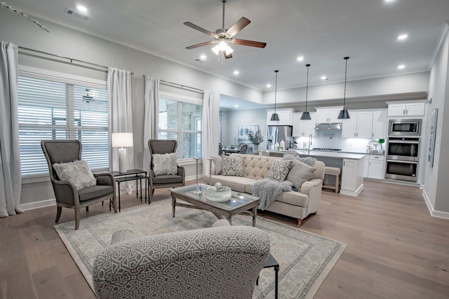 Representative furnished interior of a home built from the Willow by Grant & Co in Manor at Hall Creek, Arlington (Image 78).