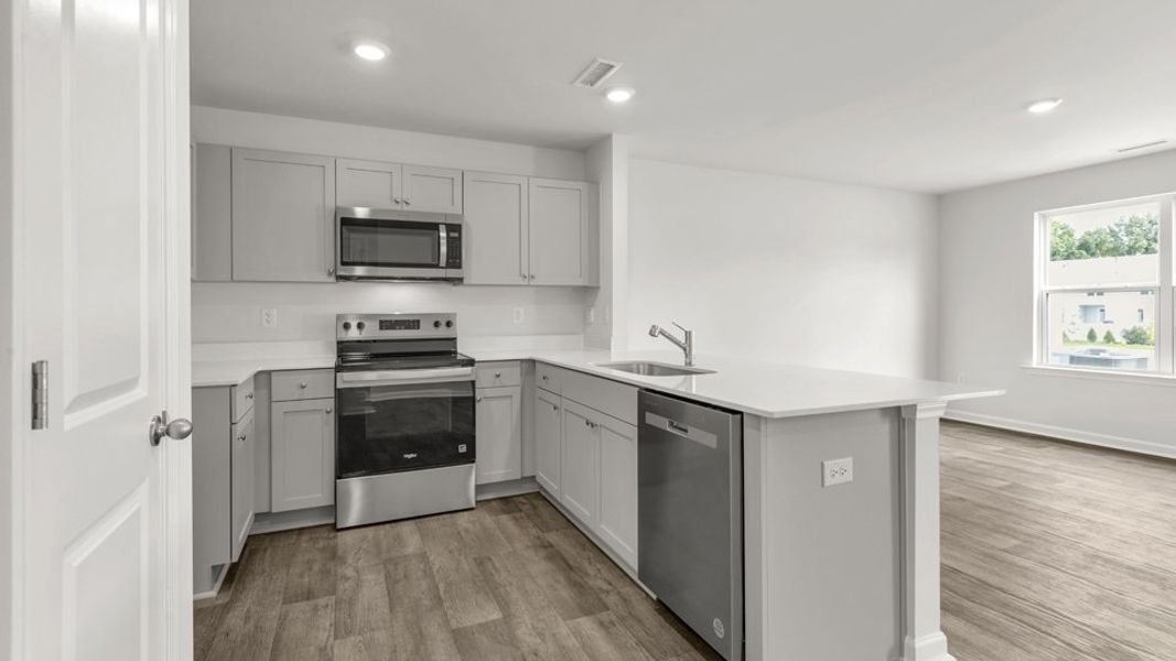 Furnished interior view inside a new home in The Townes at Wilson's Ridge, Smithfield (Image 6).