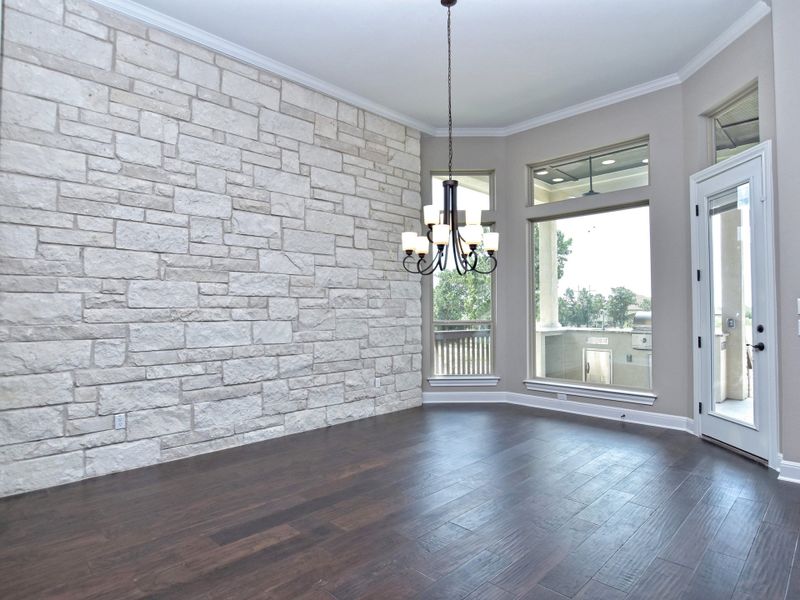 Representative unfurnished interior of a home built from the San Simeon II by Giddens Homes in Clearwater Ranch, Liberty Hill (Image 85).