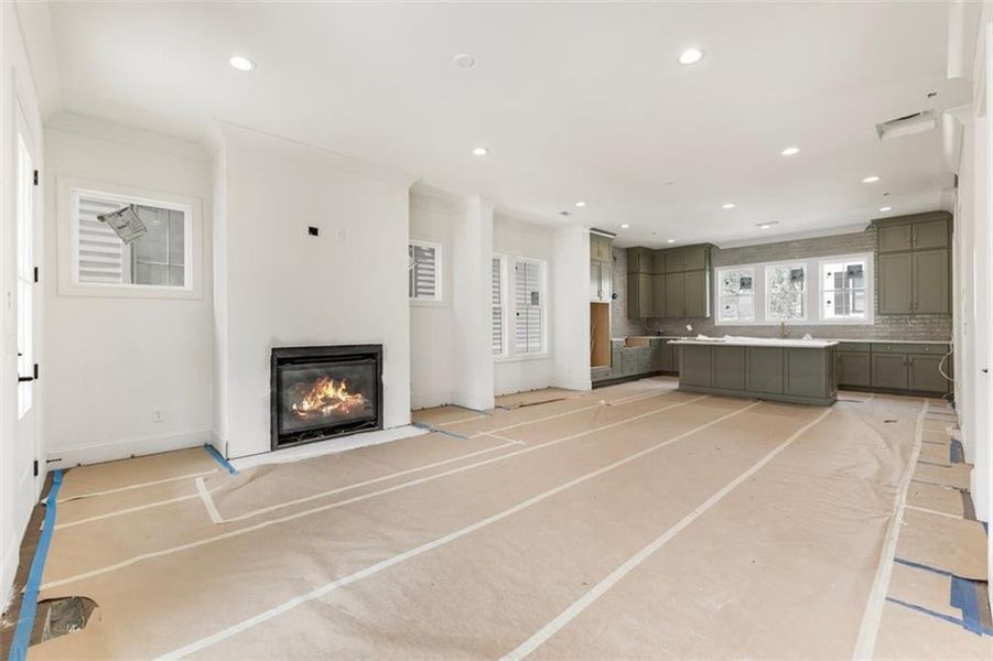 In-progress construction of a new home in , Alpharetta, GA (Image 27).