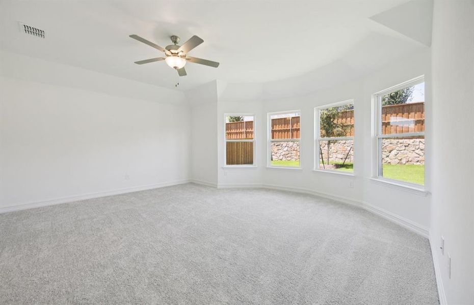 Elegant owner's suite with Bay window *real home pictured Elegant owner's suite with Bay window *real home pictured