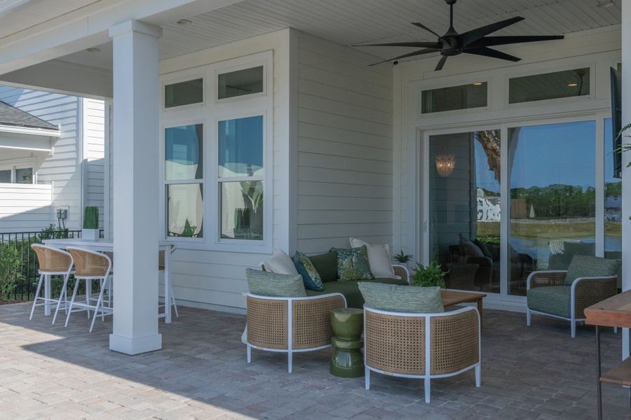 Representative exterior details of a home built from the Sawyer by Riverside Homes in Mariposa at EverRange, Jacksonville (Image 35).