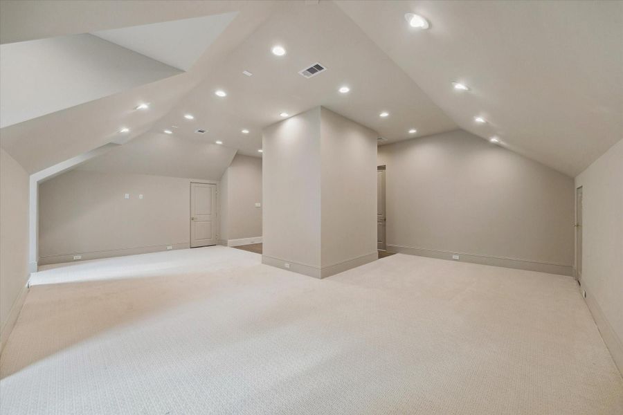 The third floor is a great space for a gameroom, lounge, office, exercise space or more!