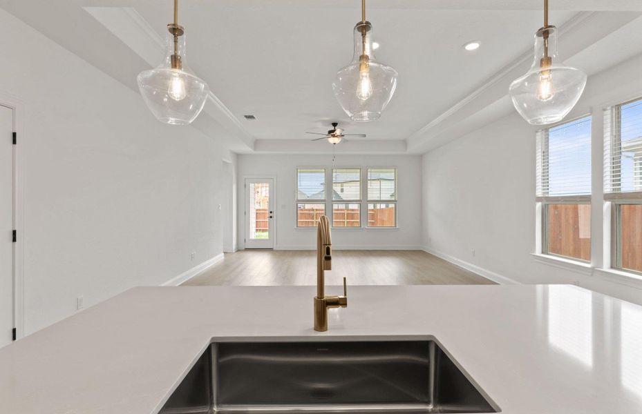 Furnished interior view inside a new home in Santa Rita Ranch, Liberty Hill (Image 5).