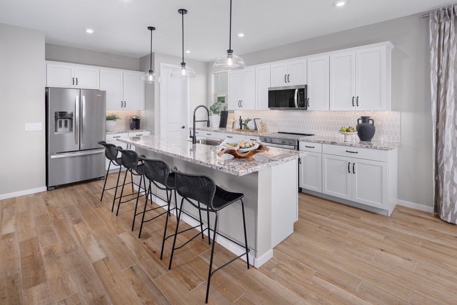 Representative furnished interior of a home built from the Imperial by Beazer Homes in Montana Vista - Summit, Buckeye (Image 19).
