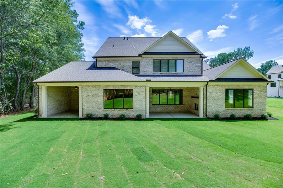 Exterior details and patio area of a home in , Buford (Image 3).