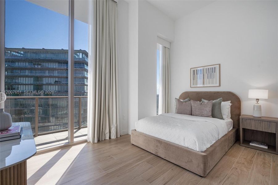 Furnished interior view inside a new home in , Miami (Image 31).