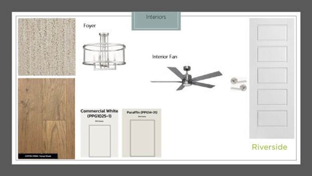 Sample of building materials used in homes in Rio Vista at Kelly Ranch, Aledo (Image 22).