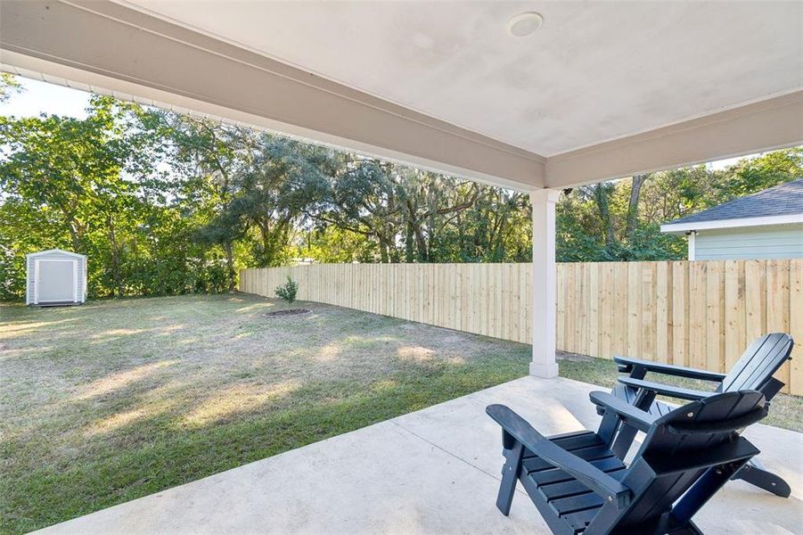 Exterior details and patio area of a home in , Alachua (Image 24). Exterior details and patio area of a home in , Alachua (Image 24).