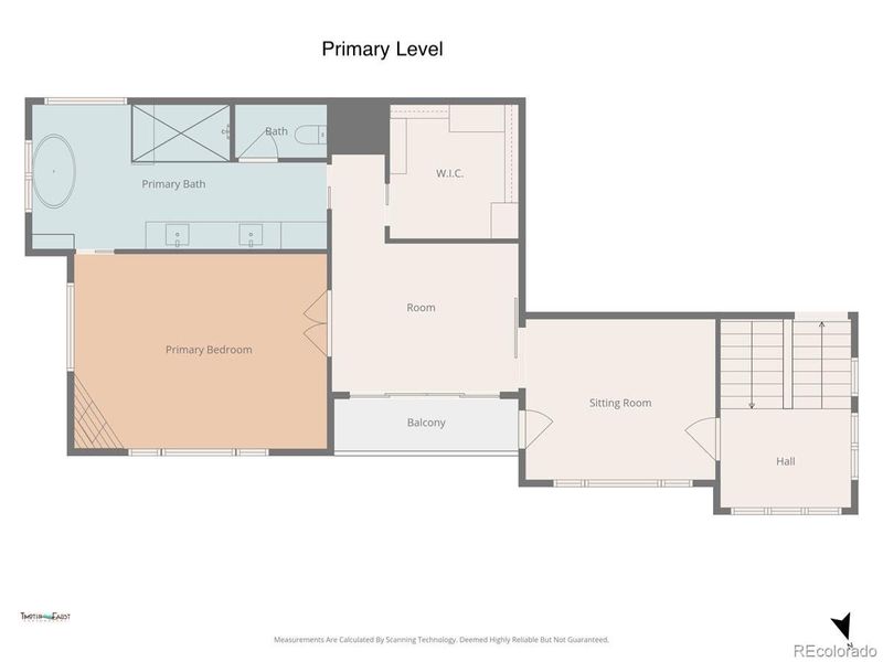 Primary Level Floor plan