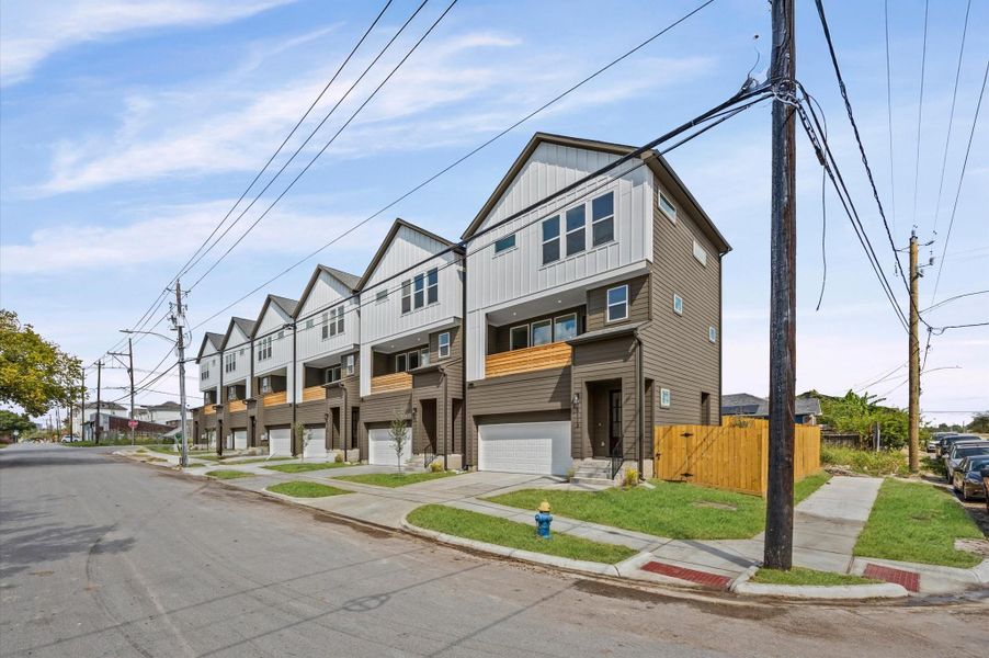 Front exterior of a new home in , Houston, TX, highlighting curb appeal (Image 27). Front exterior of a new home in , Houston, TX, highlighting curb appeal (Image 27).