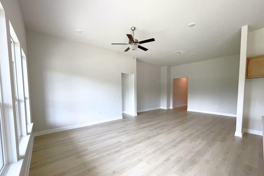 Natural light illuminates the versatile open-concept living area, ready for personalization.