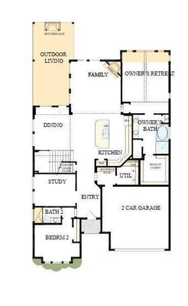 Floorplan – The success of a floorplan is the way you can move through it…You’ll be amazed at how well this home lives…We call it traffic patterns.