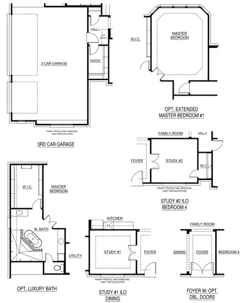2D floor plan layout for the Concept 2978 by Landsea Homes in Paloma Ranch, Justin, TX (Image 4).